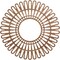 Ekena Millwork Cornelius Wood Fretwork Pierced Ceiling Medallion, Walnut, 30"OD x 11 1/8"ID x 1/4"T CMWP30X0250CRWA - alternate 1